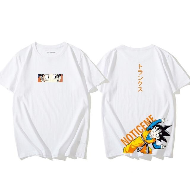 T-Shirt Son Goku Oversize Floqué Adulte Homme Femme Courtes Manches Manga Dragon Ball Z