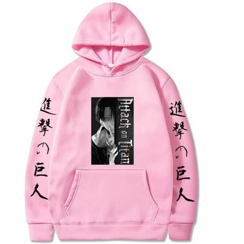 Hoodie rose Attaque des Titans