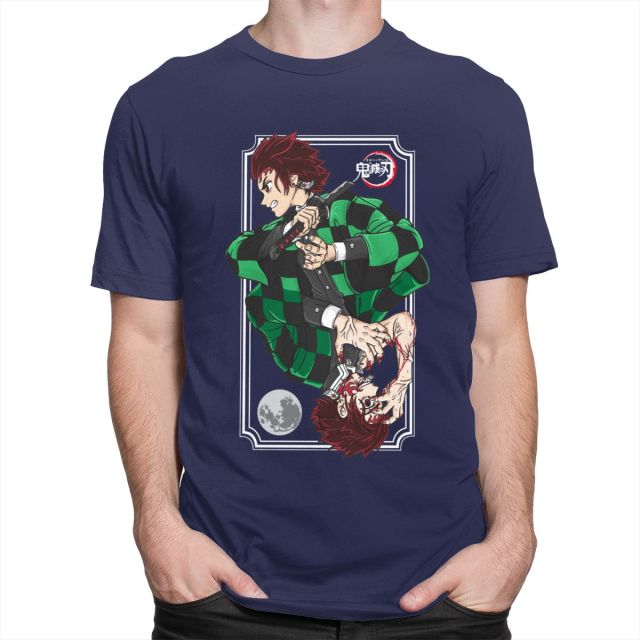 T-Shirt Manga Demon Slayer Tanjiro (6 Coloris) Floqué Adulte Homme Femme Courtes Manches