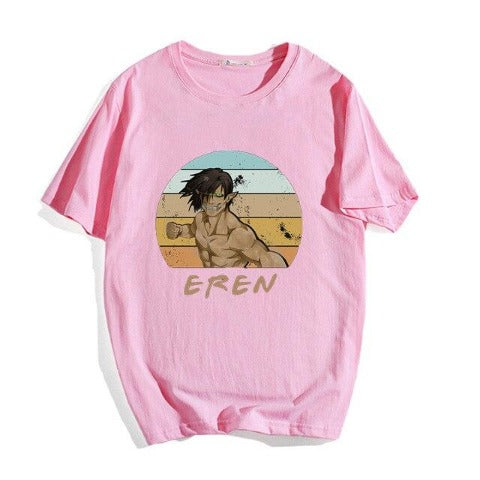 T-shirt Titan Assaillant rose