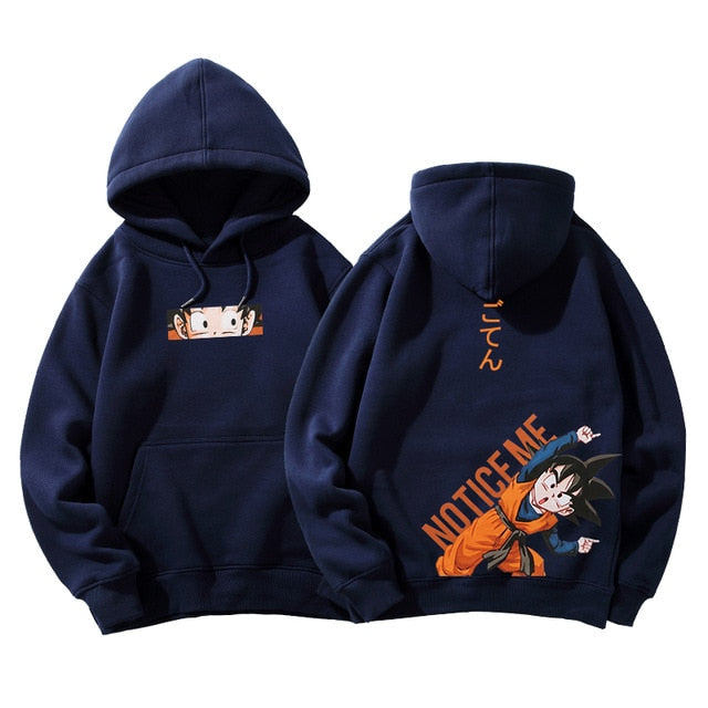 Sweat A Capuche Manga Dragon Ball Z Sangoten bleu