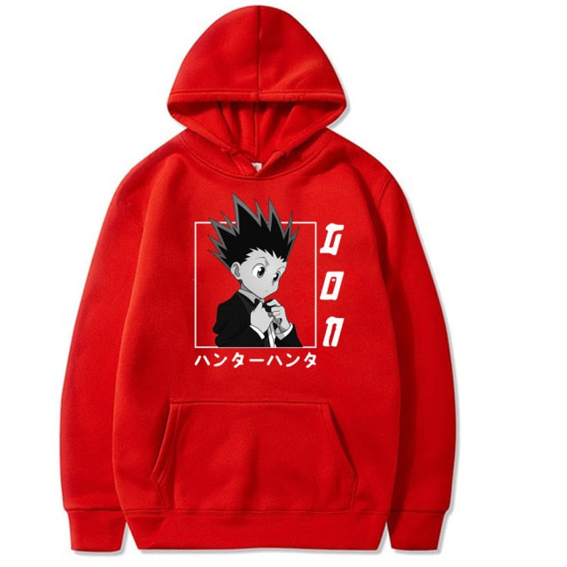 Sweatshirt Gon Hunter x Hunter rouge