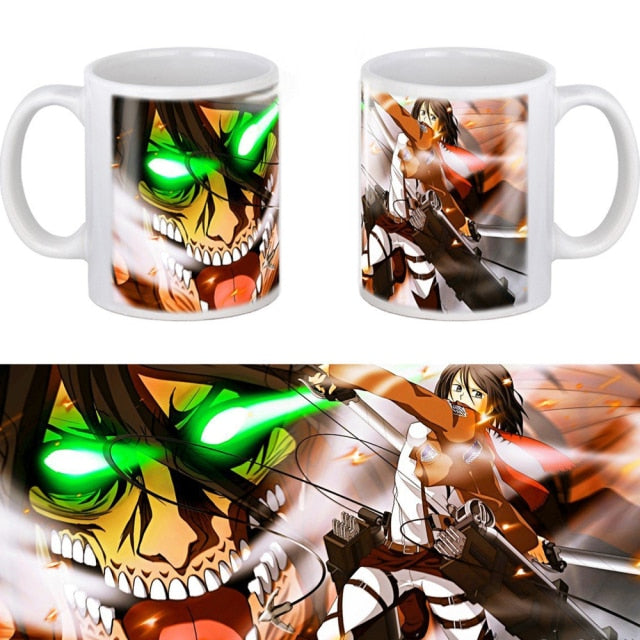 Mug Titan Assaillant &amp; Mikasa