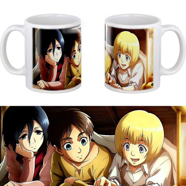 Mug Armin x Mikasa x Eren