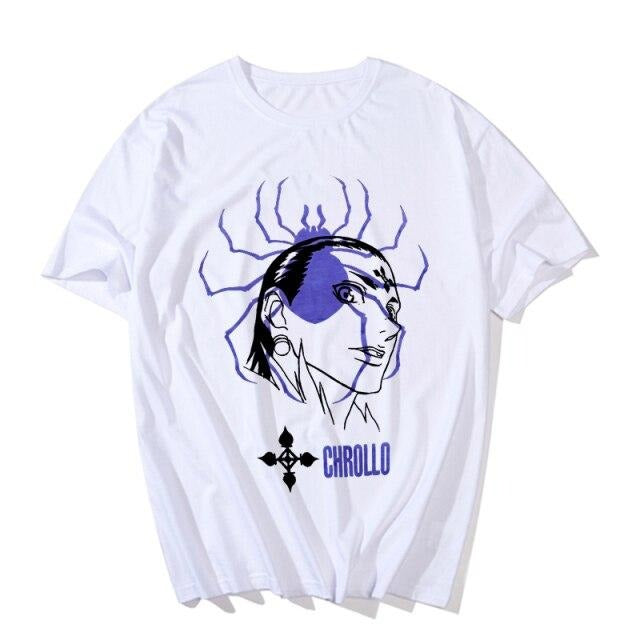 T-shirt Chrollo Lucilfer Manga Hxh Floqué Adulte Homme Femme Courtes Manches