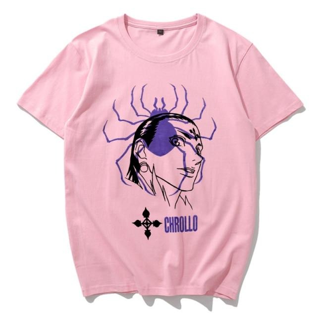 T-shirt Chrollo Lucilfer Manga Hxh Floqué Adulte Homme Femme Courtes Manches