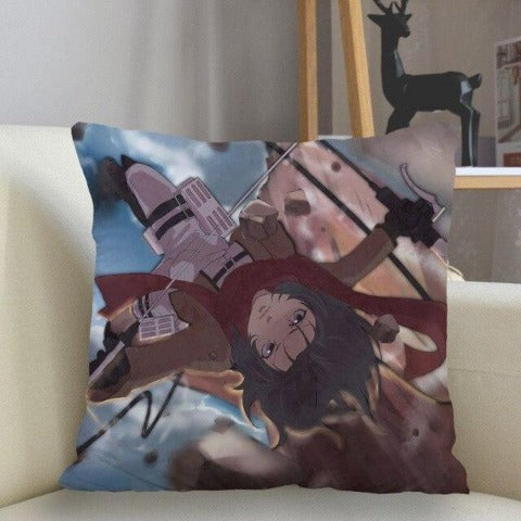 Taie Mikasa attaque des titans