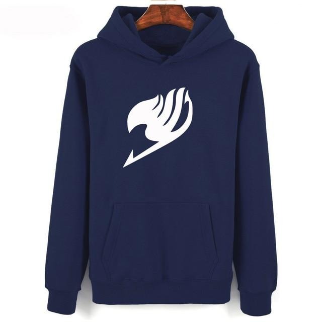 Sweat A Capuche Logo Manga Fairy Tail bleu