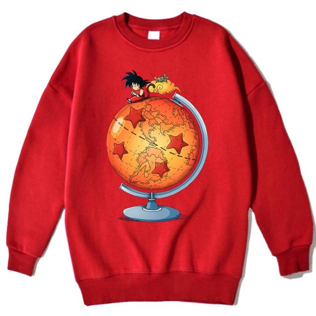 Pull Manga Dragon Ball Z Goku Petit rouge