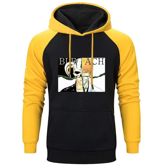Pull Ichigo Kurosaki noir jaune