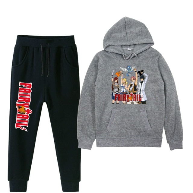 Ensemble Sweat & Jogging Enfant Fairy Tail noir gris