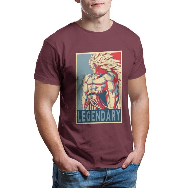 T-shirt Broly bordeaux