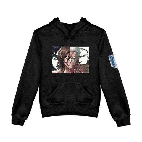 Pull Enfant Eren vs Reiner Attaque des Titans noir