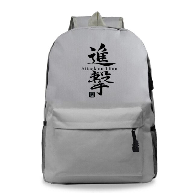 Sac à dos Attack on Titan Kanji Cartable