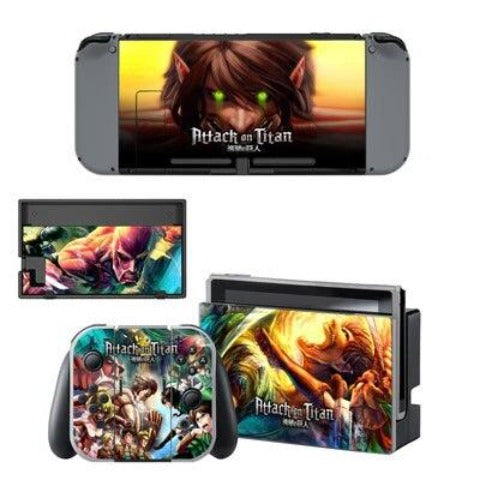 Adesivo Nintendo Switch "Primordial Titans SNK" Adesivo per console e controller Attack On Titan