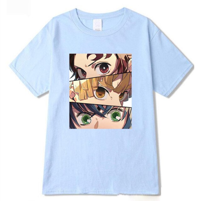 T-Shirt Manga Demon Slayer (4 Coloris) Floqué Adulte Homme Femme Courtes Manches