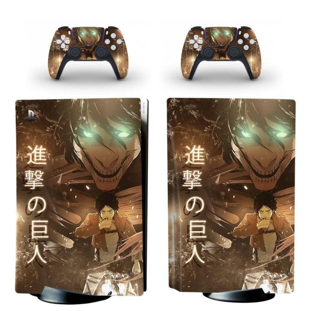 Sticker PS5 "Titan" Attaque Des Titans Autocollant Console & Manette