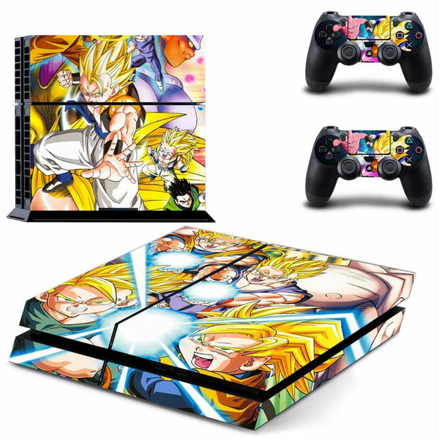 Sticker PS4 Dragon Ball Z Autocollant Playstation Console &amp; Manette