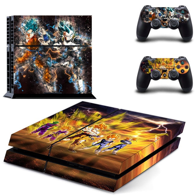 Sticker PS4 Personnages Dragon Ball Z Autocollant Playstation Console &amp; Manette