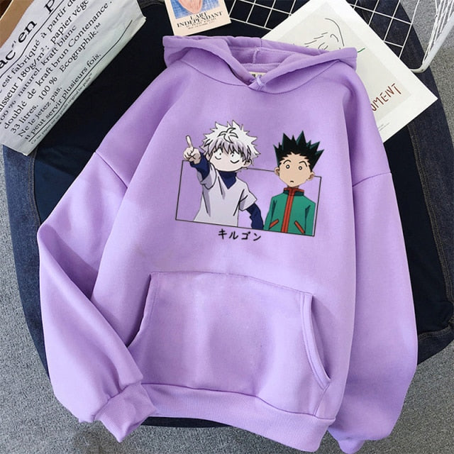 Hoodie Hxh Kirua Gon violet