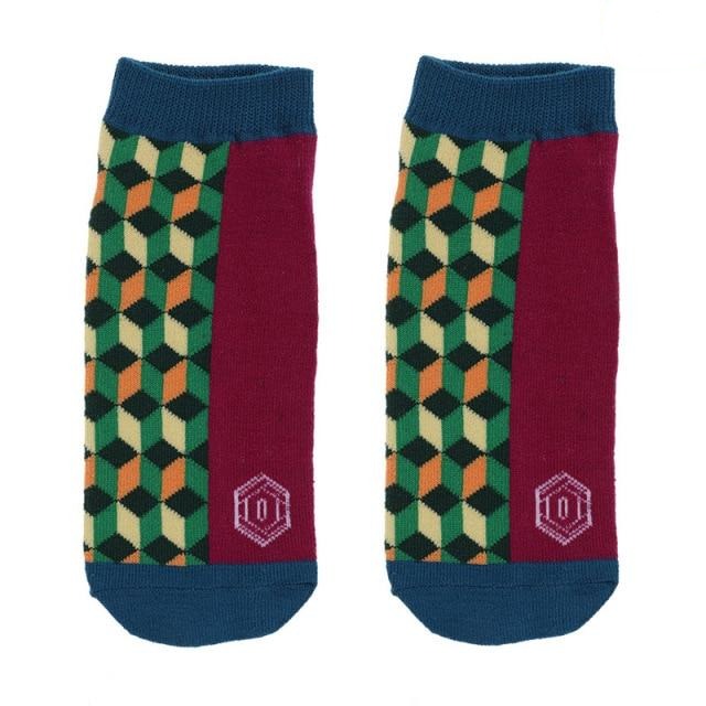 Demon Slayer: Kimetsu no Yaiba - pack 2 chaussettes Tanjiro Kamado 41-44 Demon Slayer: Kimetsu no Yaiba - pack 2 chaussettes Tanjiro Kamado 41-44