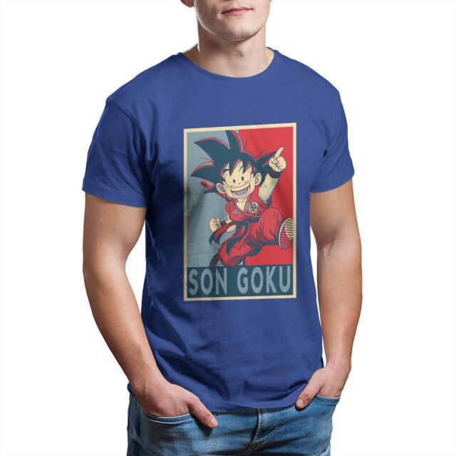 T-shirt Dragon Ball bleu