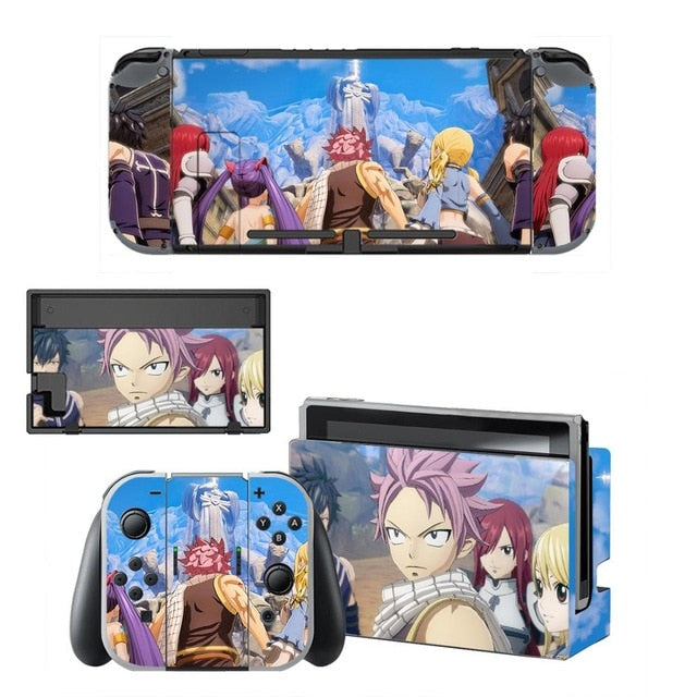 Sticker Nintendo Switch Fairy Tail Autocollant Console & Manette