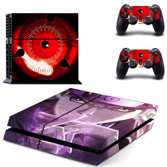 Sticker PS4 &quot;Sharingan&quot; Naruto Autocollant Playstation Console &amp; Manette