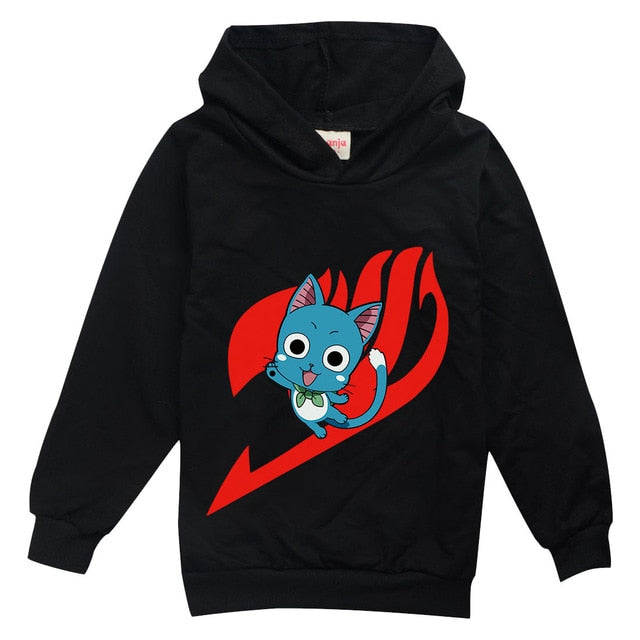 Sweat Enfant Happy fairy tail noir