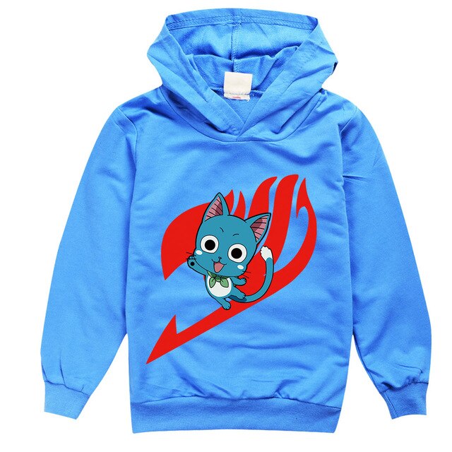 Sweat Enfant Happy fairy tail bleu