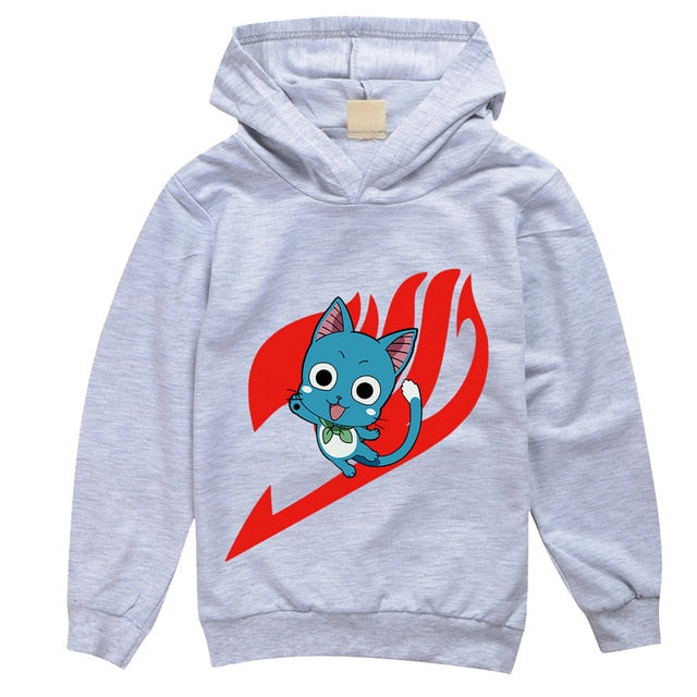 Sweat Enfant Happy fairy tail gris