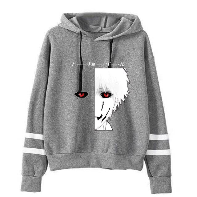 Sweat A Capuche Manga Tokyo Ghoul Adulte Homme Femme Longues Manches