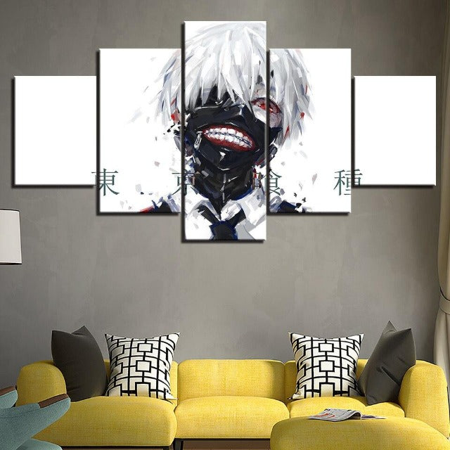 Tableau Tokyo Ghoul Masque Cadre Toile
