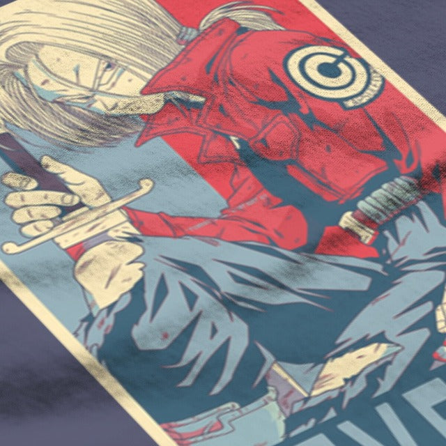 T-shirt Trunks Floqué Adulte Homme Femme Courtes Manches Manga Dragon Ball Z