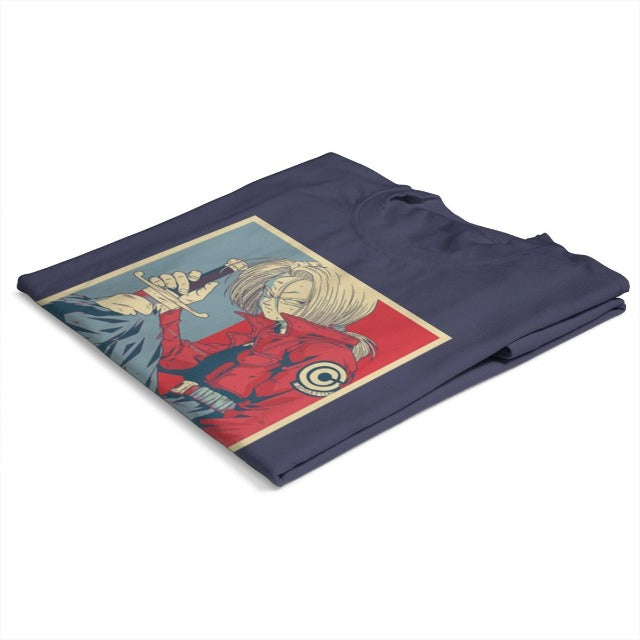 T-shirt Trunks Floqué Adulte Homme Femme Courtes Manches Manga Dragon Ball Z