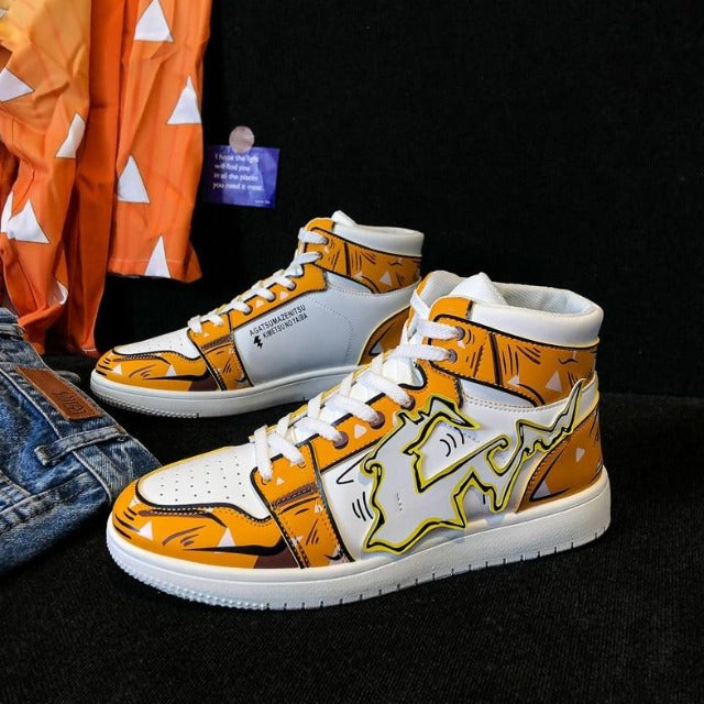 Sneakers Chiuse Demon Slayer Zenitsu Scarpe Sneakers Adulto Uomo Donna