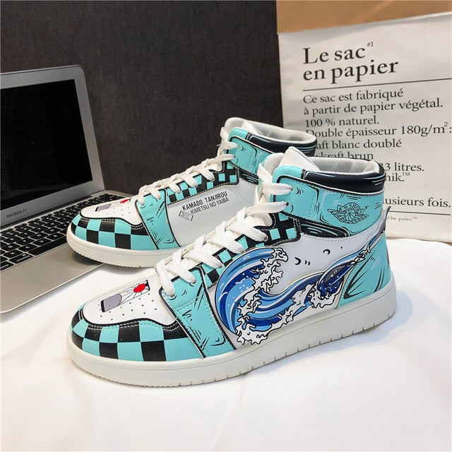 Sneakers Chiuse Demon Slayer Tanjiro Scarpe Sneakers Adulto Uomo Donna