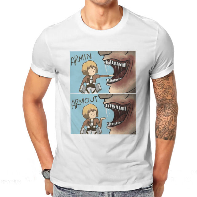 T-Shirt Maglietta L&#39;Attacco dei Giganti Armin Arelet