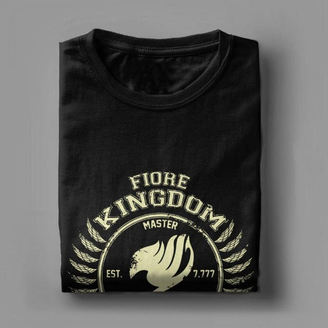 T-Shirt Manga Fairy Tail Fiore Floqué Adulte Homme Femme Courtes Manches