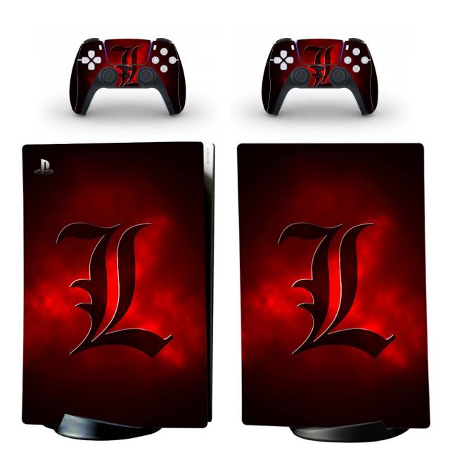 Adesivo per console e controller PS5 "L" Death Note