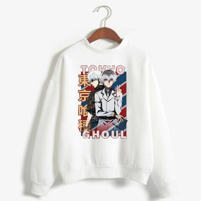 Pull Tokyo Ghoul Haise Sasaki blanc