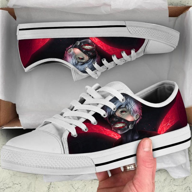 Scarpe Kaneki Tokyo Ghoul Scarpe da ginnastica Sneakers Adulto Uomo Donna