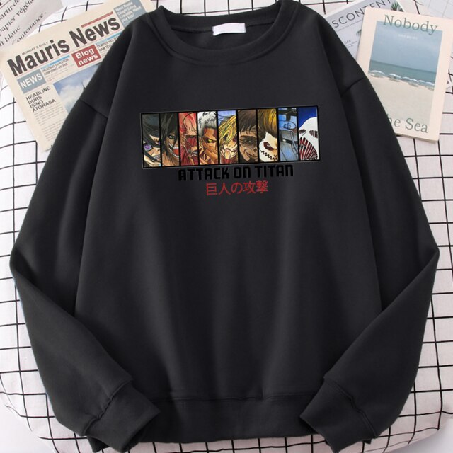 Pull Titans Primordiaux Attaque Des Titans noir