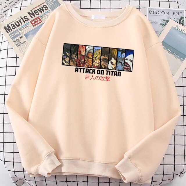 Pull Titans Primordiaux Attaque Des Titans beige