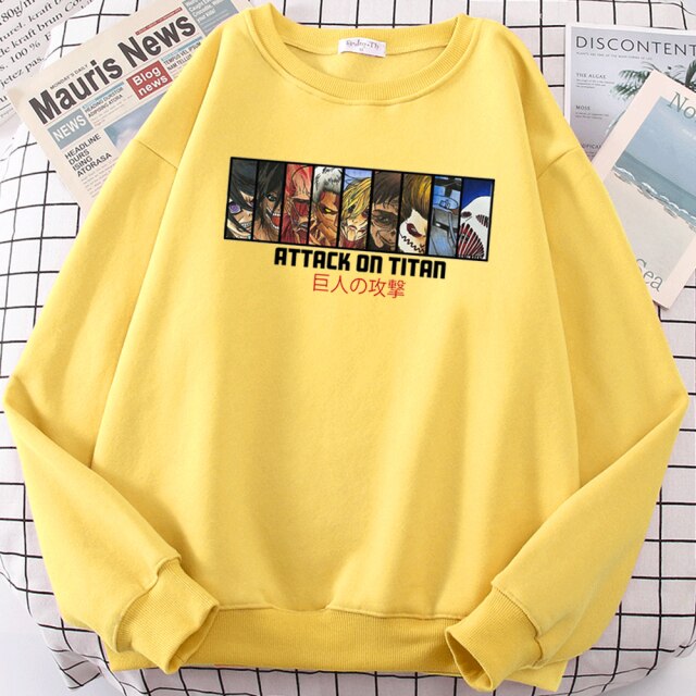 Pull Titans Primordiaux Attaque Des Titans jaune