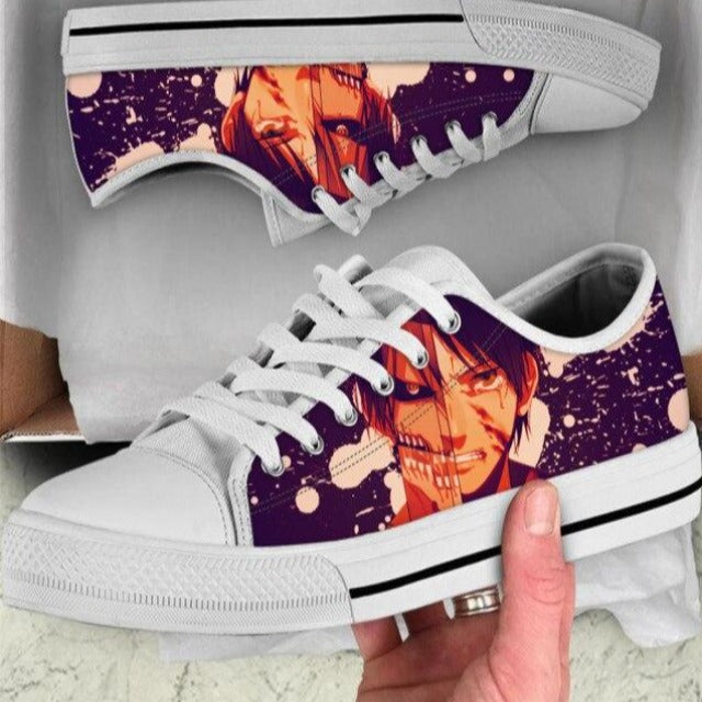 Chaussures Fermées Eren Attaque des Titans Baskets Sneakers Adulte Homme Femme