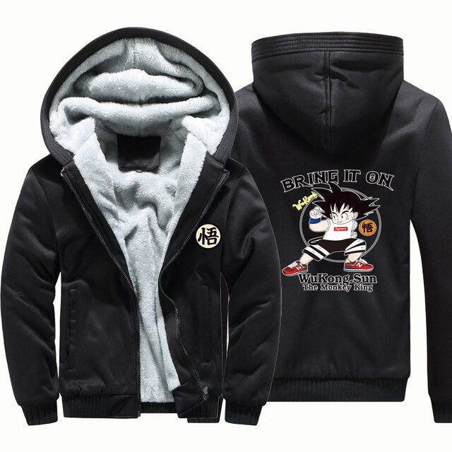 Dragon Ball Goku Bring It On Chaqueta de invierno