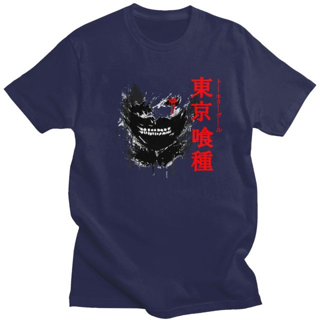 T-Shirt Manga Tokyo Ghoul Kakugan Floqué Adulte Homme Femme Courtes Manches