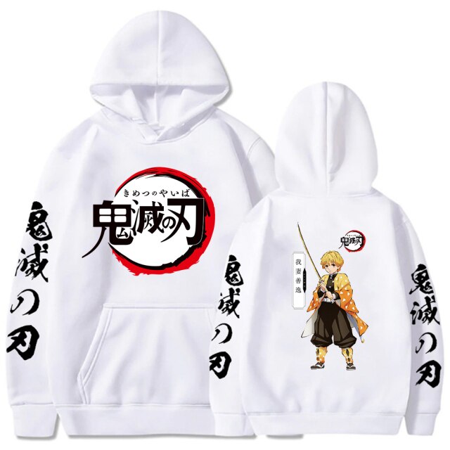 Sweat Demon Slayer Zenitsu blanc