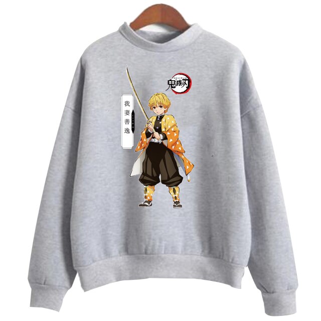 Pull Demon Slayer Zenitsu gris